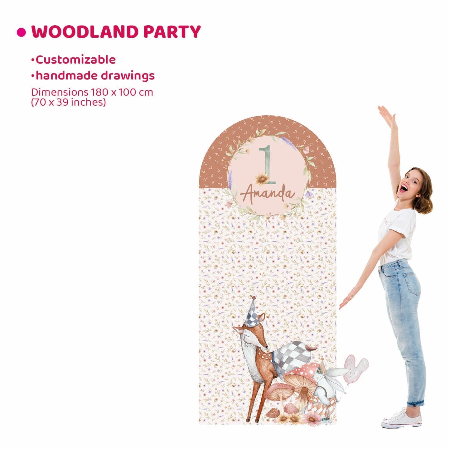 WOODLAND PARTY da terra | Decorazione festa di compleanno o Battesimo - Peekaboo