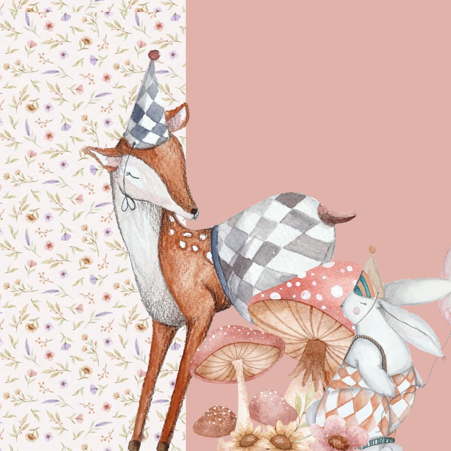 WOODLAND PARTY doppio da terra | Decorazione festa di compleanno o Battesimo - Peekaboo
