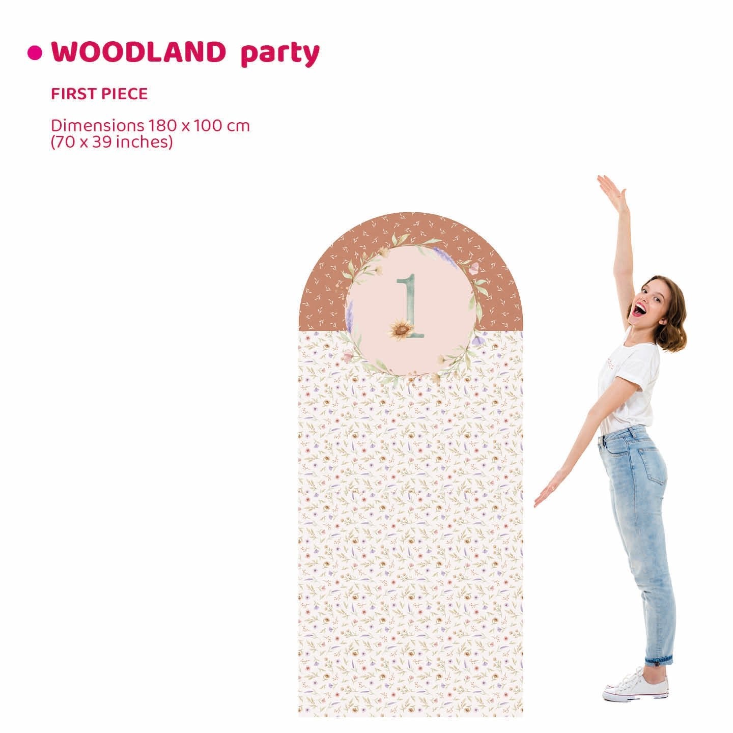 WOODLAND PARTY doppio da terra | Decorazione festa di compleanno o Battesimo - Peekaboo