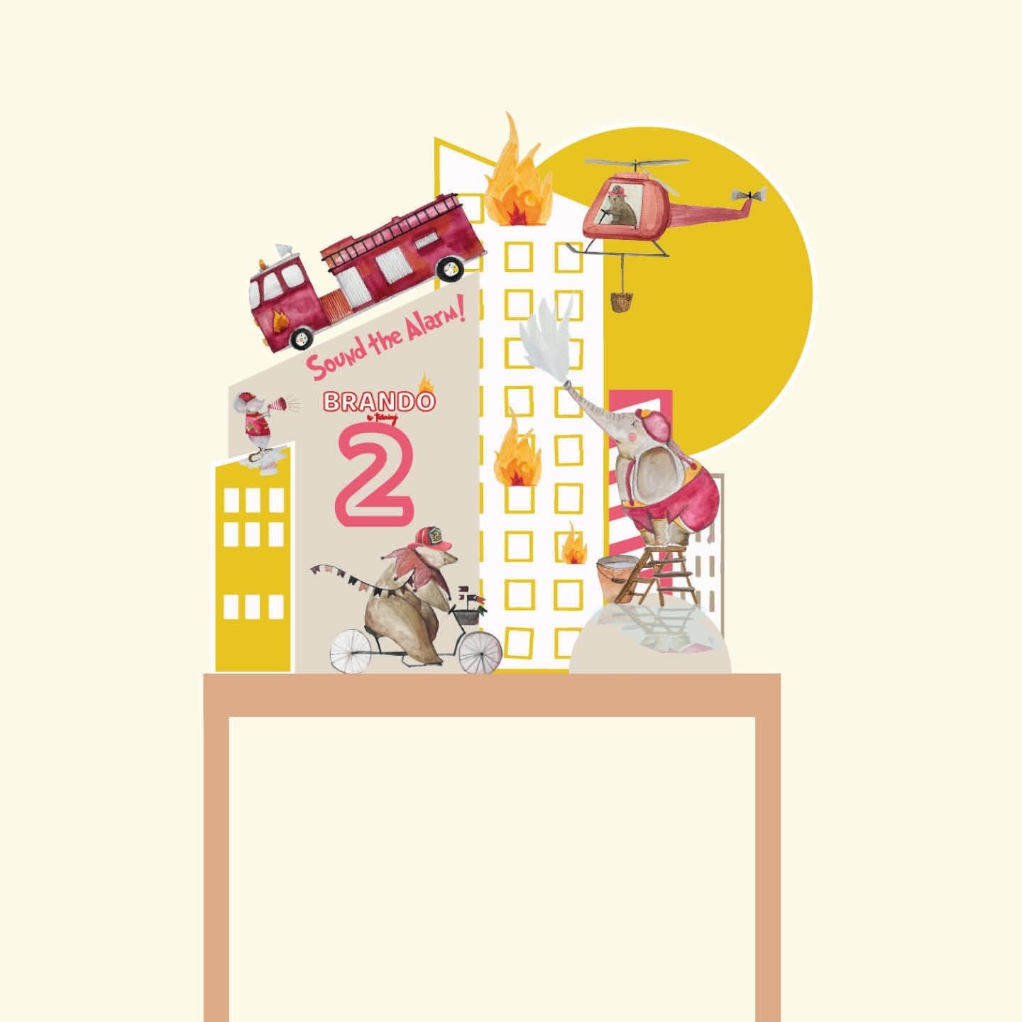 FIRE FIGHTERS PARTY da appoggio | Festa a tema | Backdrop compleanno - Peekaboo