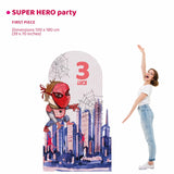 SUPER HERO PARTY doppio da terra | Decori compleanno bimbo - Peekaboo