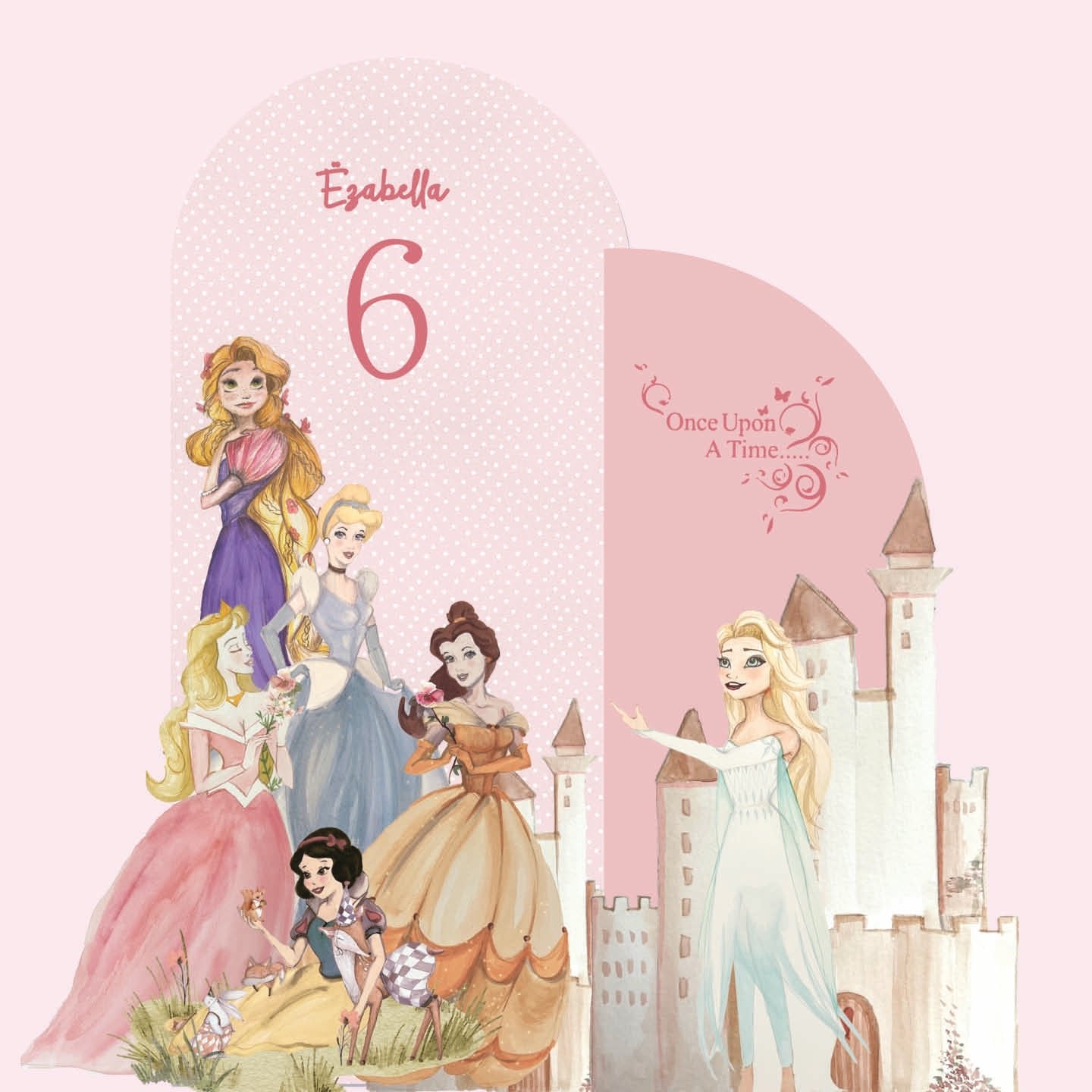 Disney PRINCESS PARTY doppio da terra | Decorazione festa di compleanno - Peekaboo