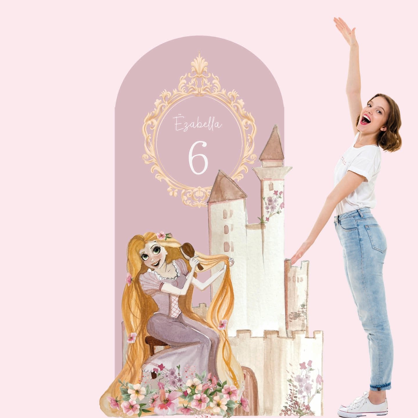 Disney Rapunzel PRINCESS PARTY da terra | Fondale per festa compleanno - Peekaboo