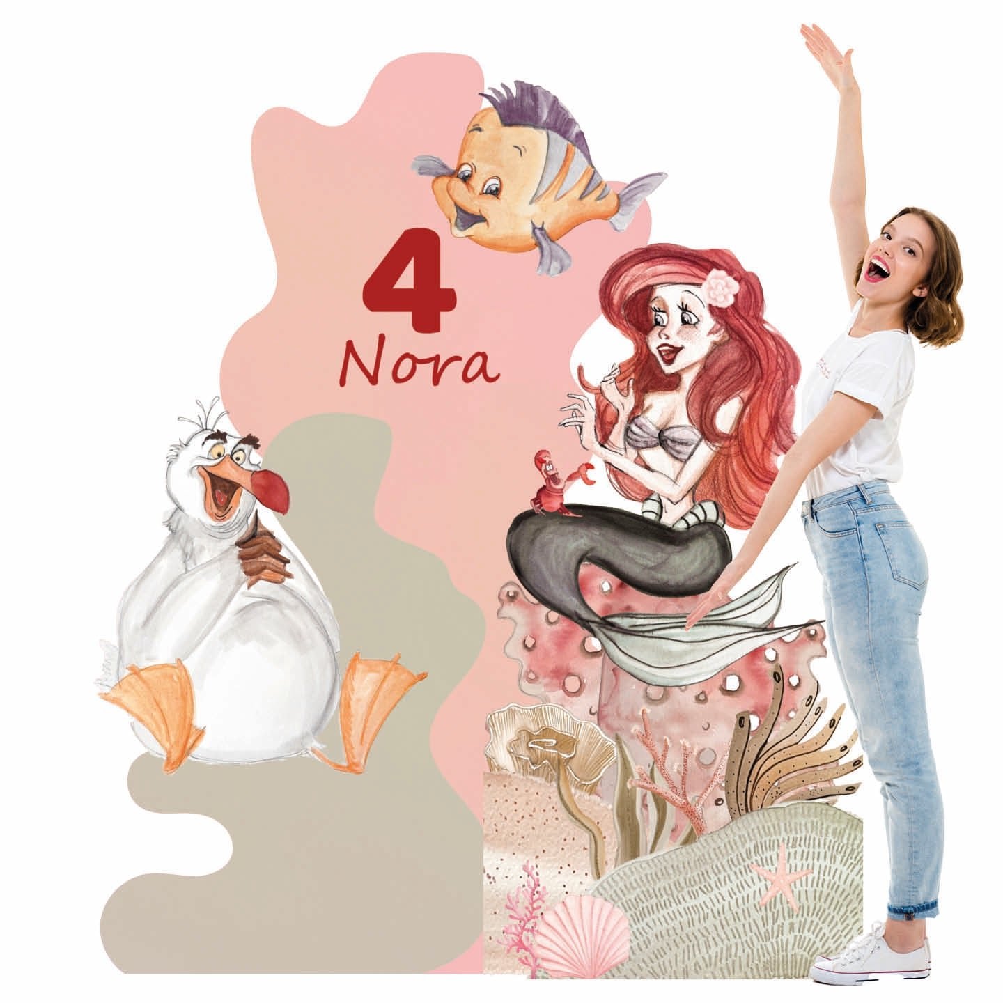 Disney Mermaid PRINCESS PARTY doppio da terra | Decori compleanno bimba - Peekaboo